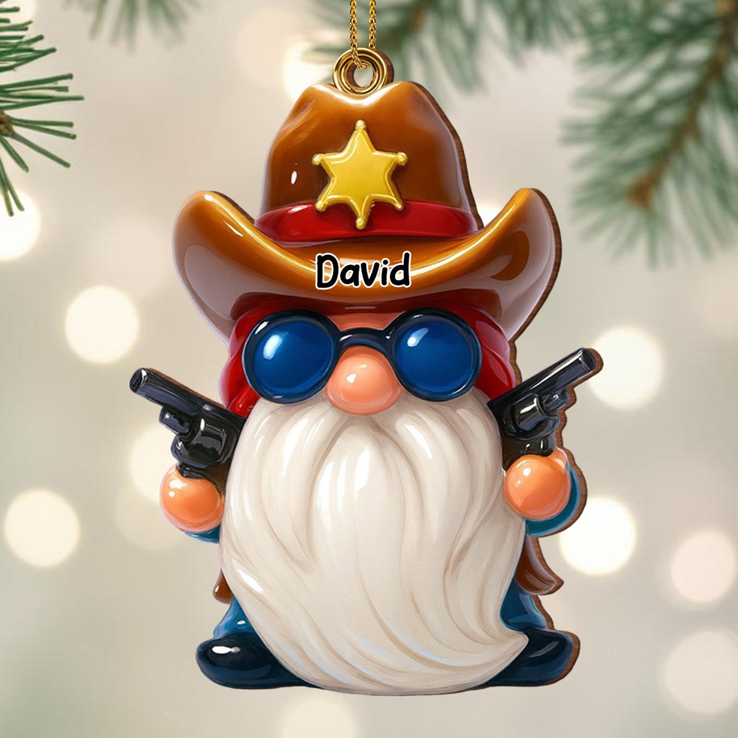 Celebrate A Fun-Filled Christmas With Cowboy Santa Ornaments