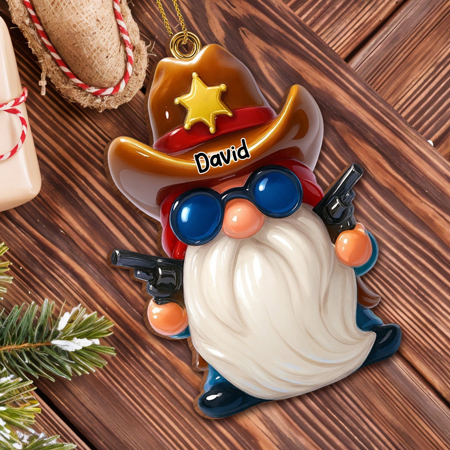Celebrate A Fun-Filled Christmas With Cowboy Santa Ornaments