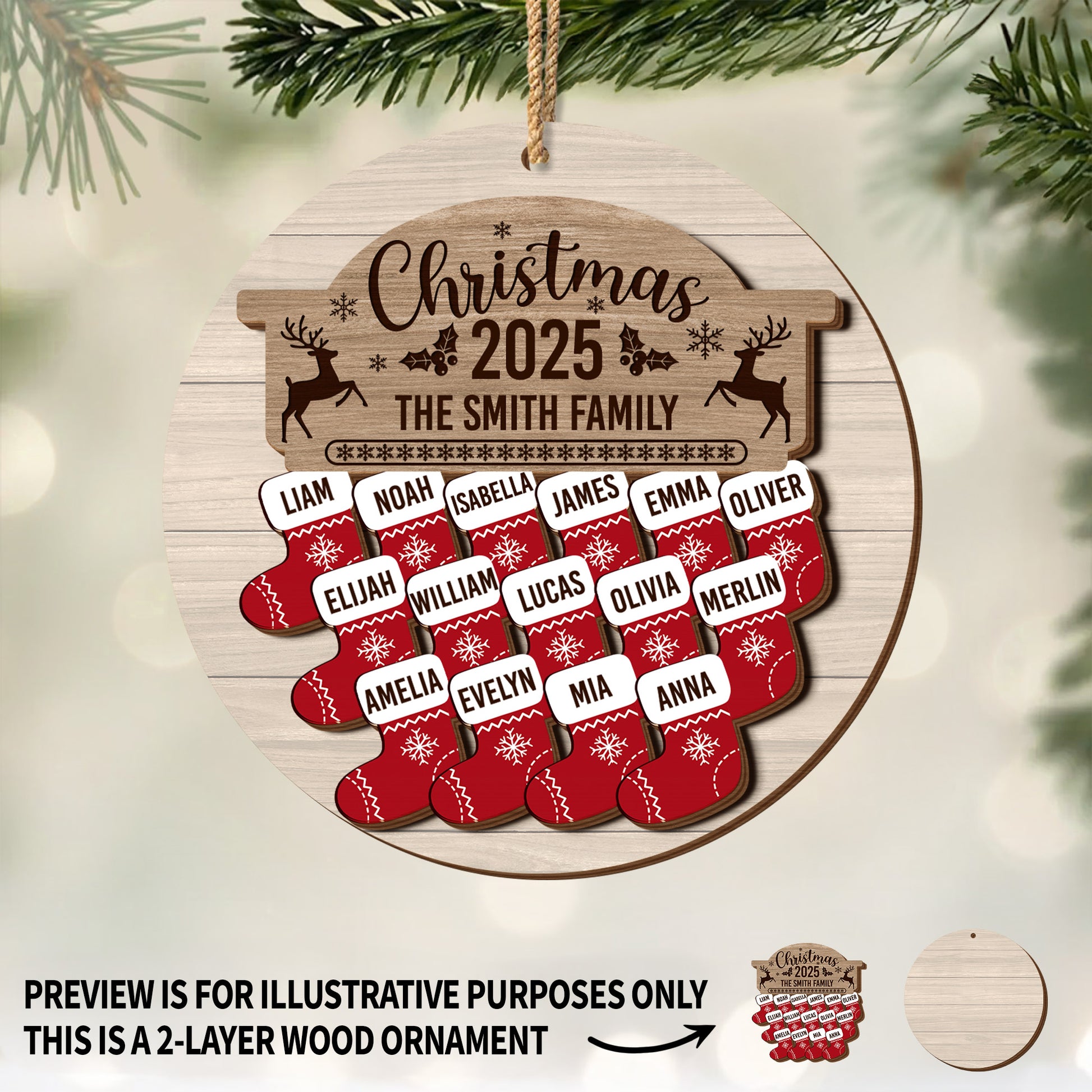 Celebrate Christmas With A Personalized Family Ornament