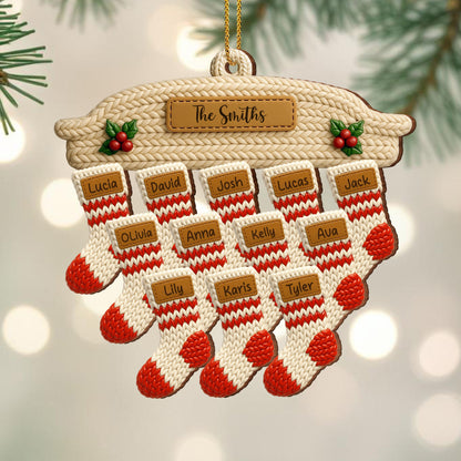 Celebrate Family With Customizable Stocking Ornament