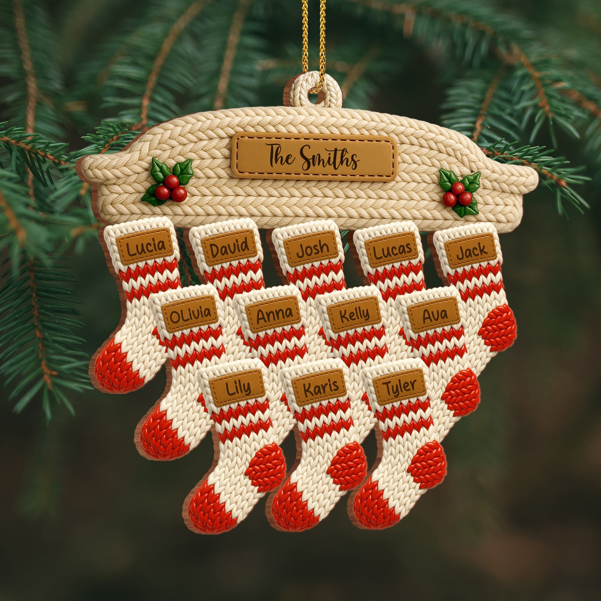Celebrate Family With Customizable Stocking Ornament