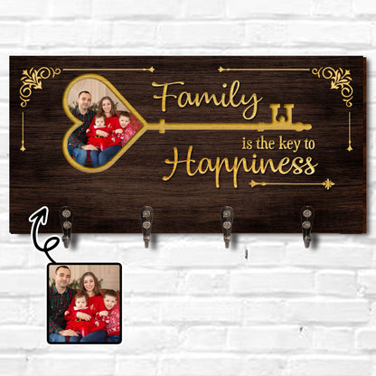 Family Is The Key To Happiness Key Holder