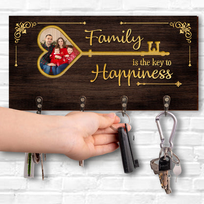 Family Is The Key To Happiness Key Holder