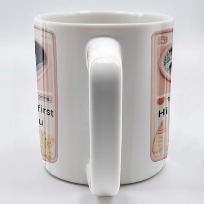 Hi Daddy My First Selfie For You, Ultrasound & Teddy Bear Design