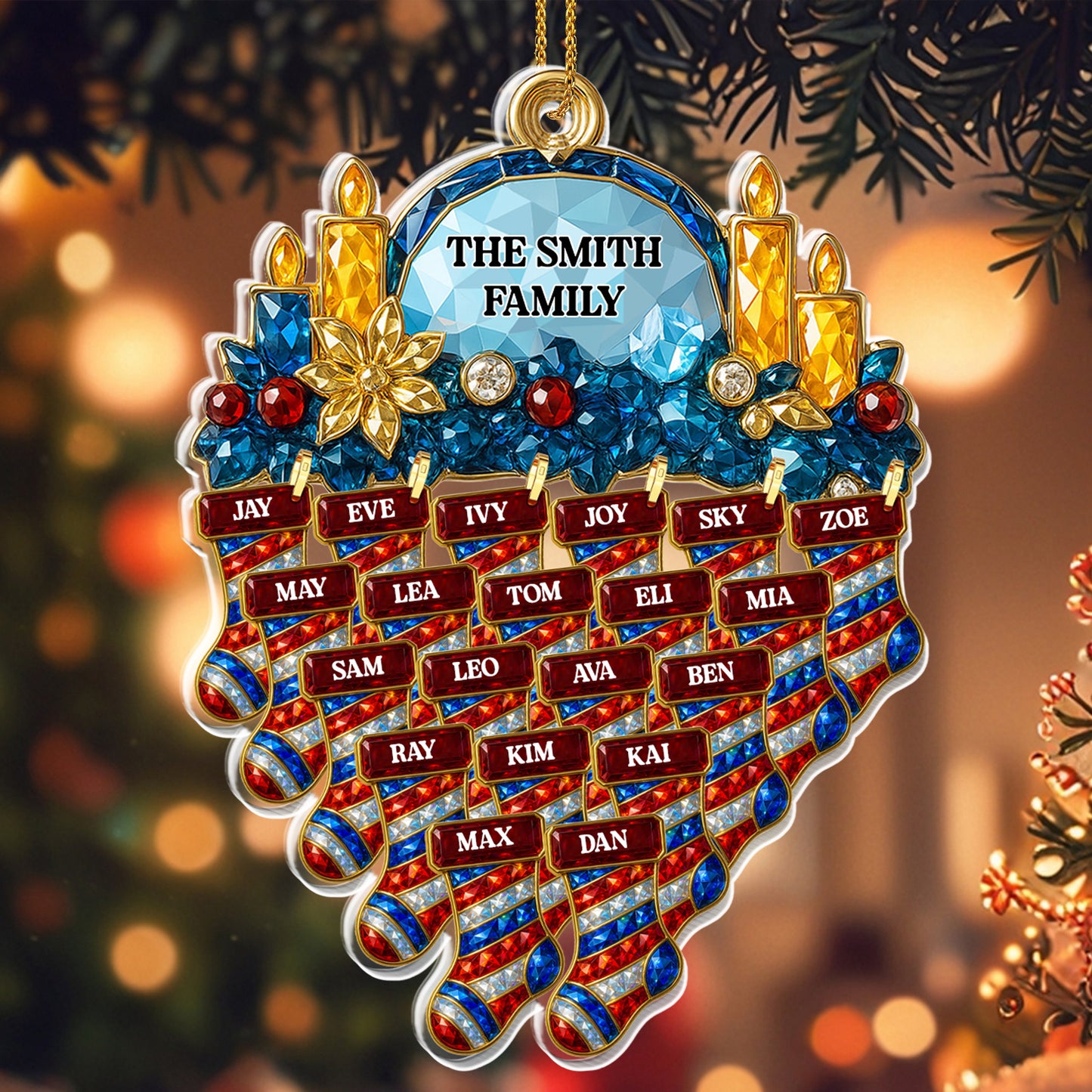 Customize Family Members With Gems And Stockings