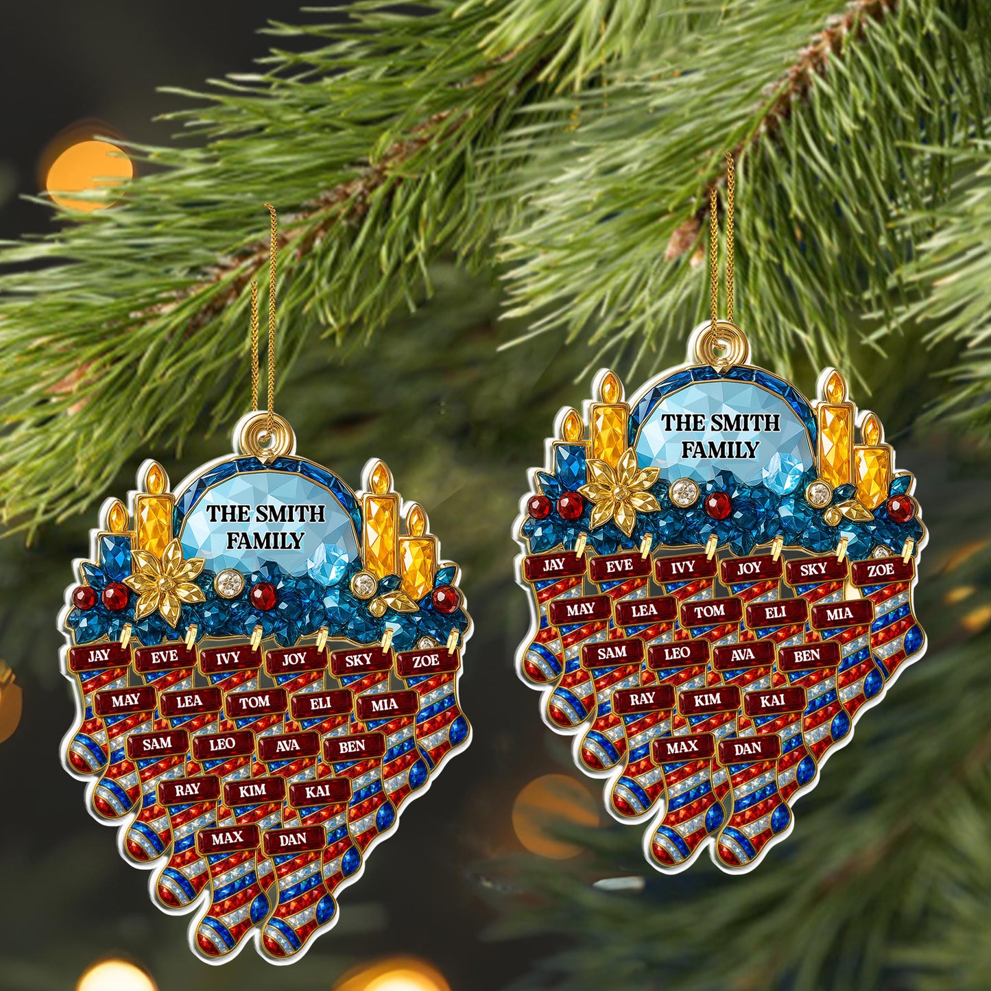 Customize Family Members With Gems And Stockings