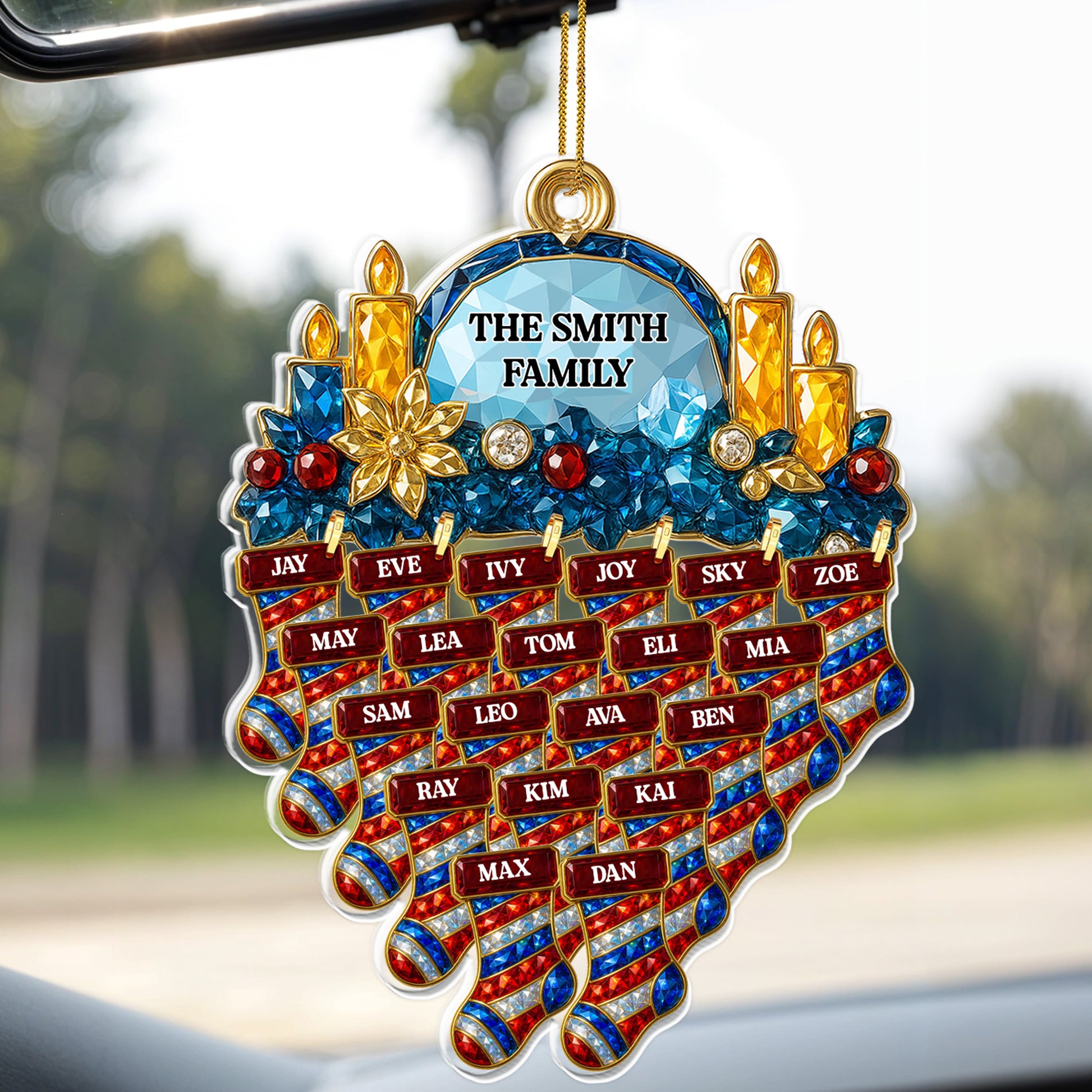 Customize Family Members With Gems And Stockings