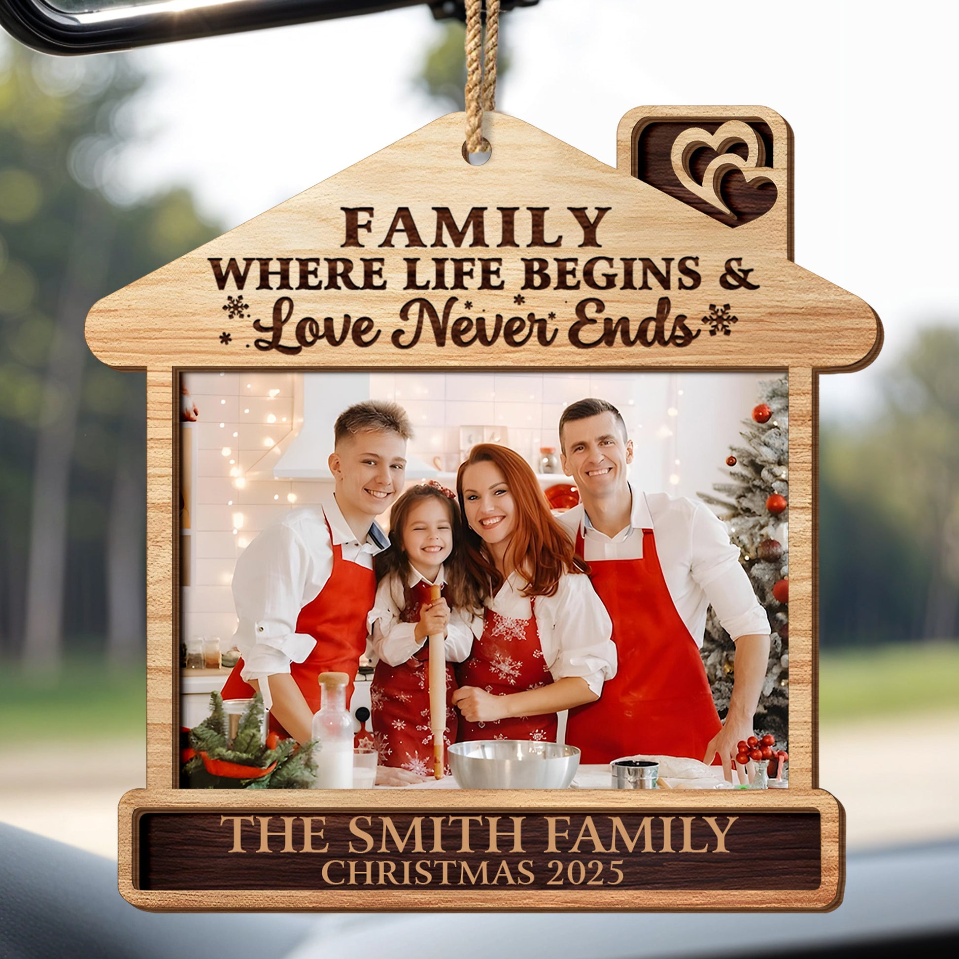 Family Where Life Begins And Love Never Ends Ornament