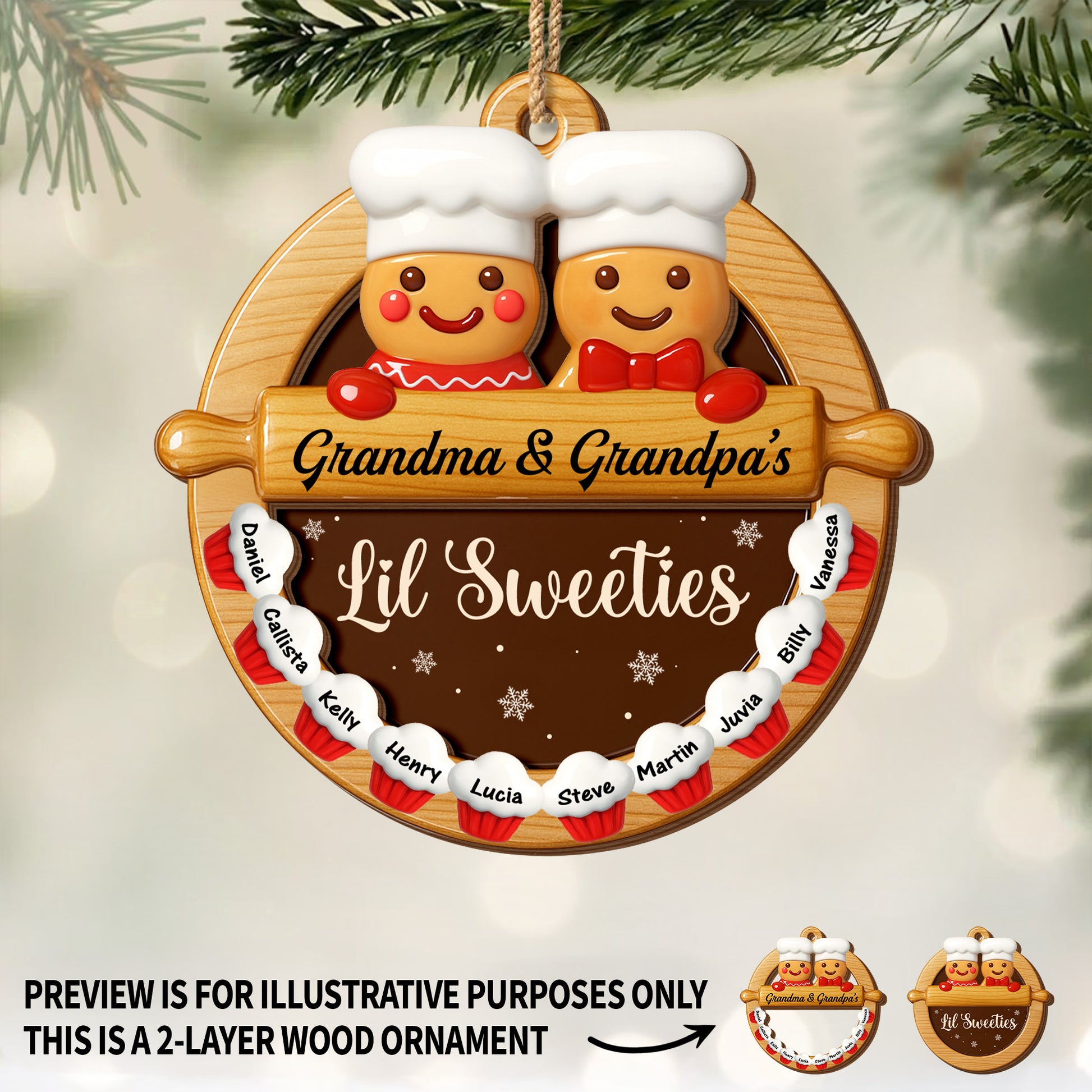 Grandma And Grandpa's Lil Sweeties Gingerbread Cookies