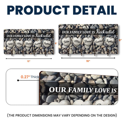 Our Family Love Is Rock Solid, Hearts on Stones