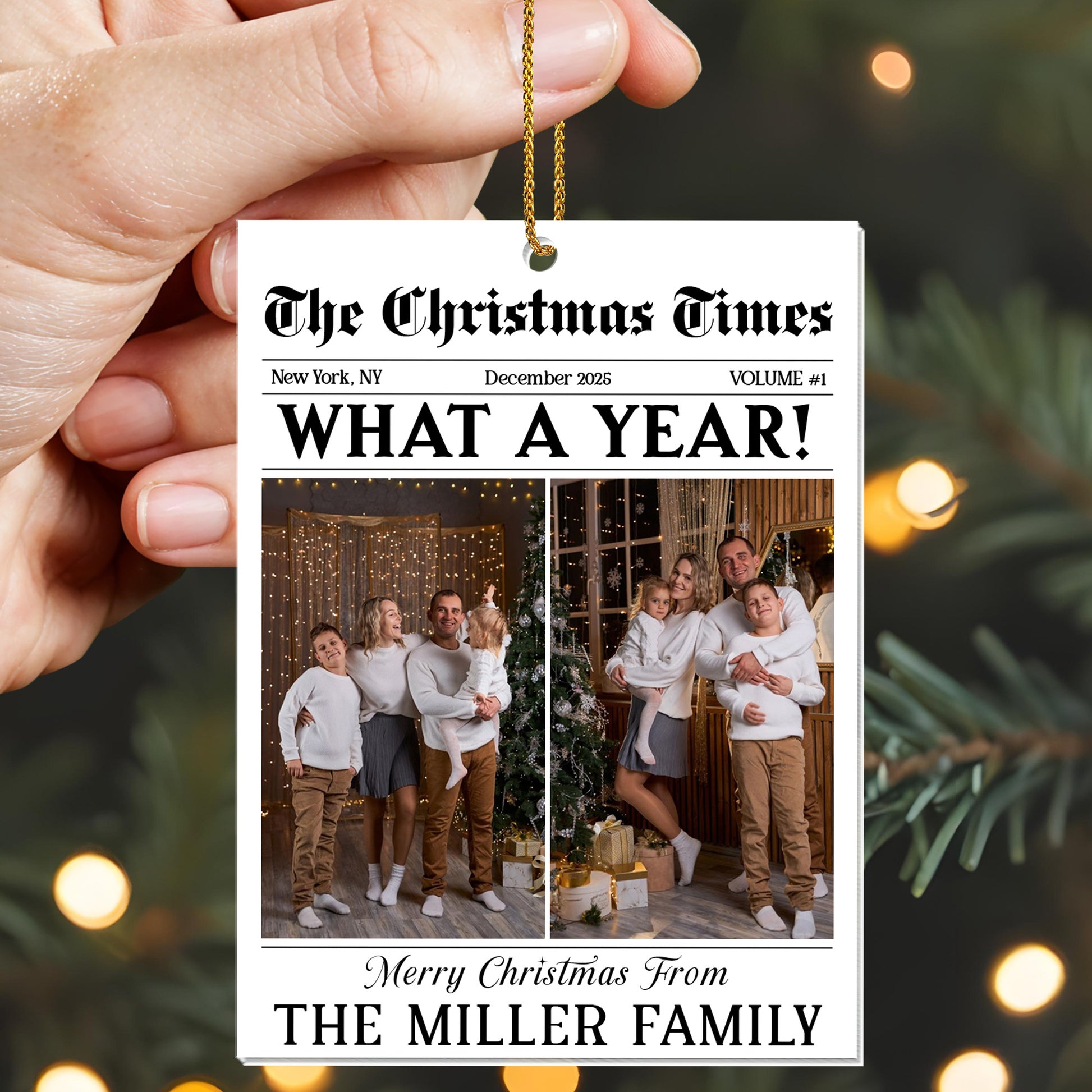 What A Year Merry Christmas From The Miller Family