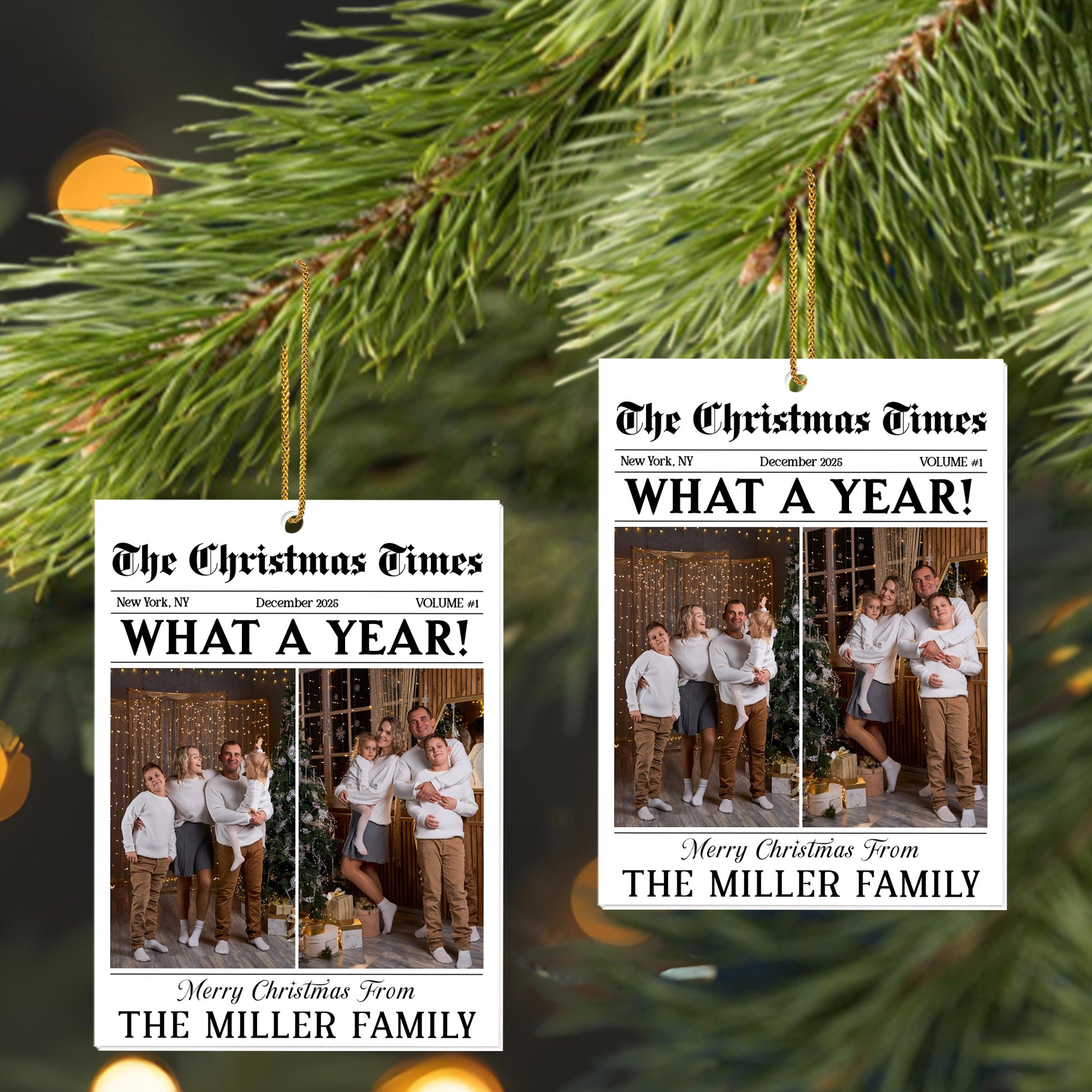 What A Year Merry Christmas From The Miller Family