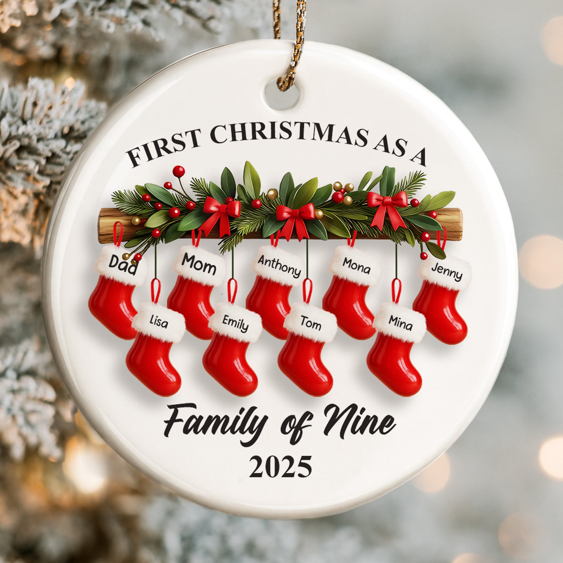 First Christmas As A Family of Nine