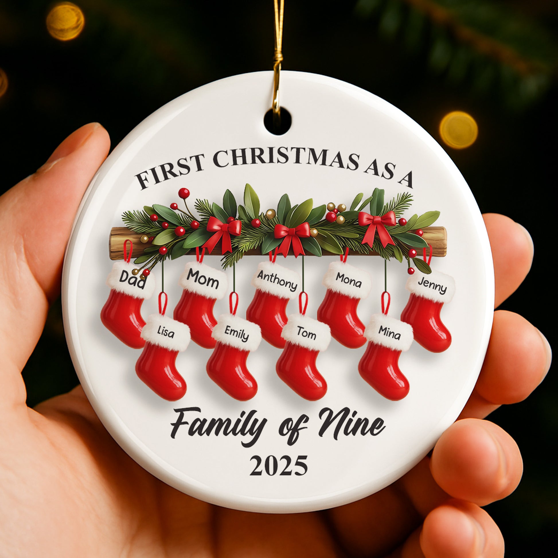 First Christmas As A Family of Nine