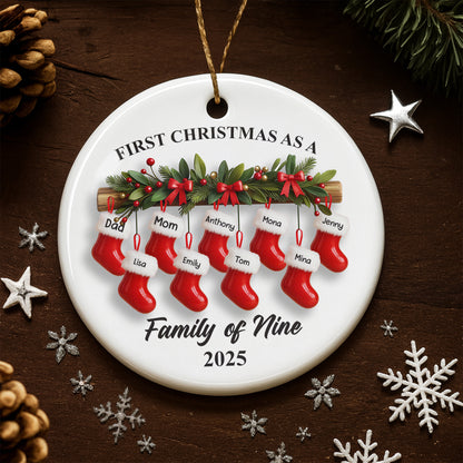 First Christmas As A Family of Nine