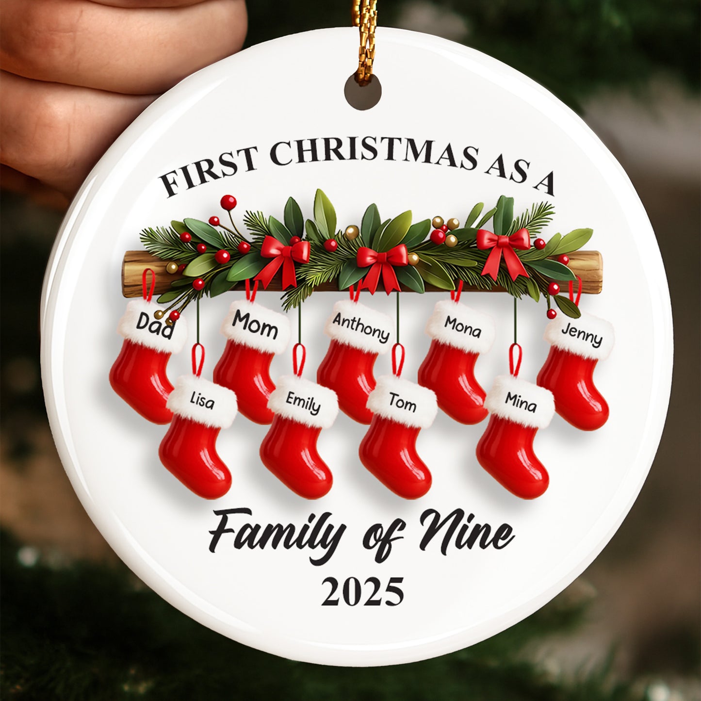 First Christmas As A Family of Nine