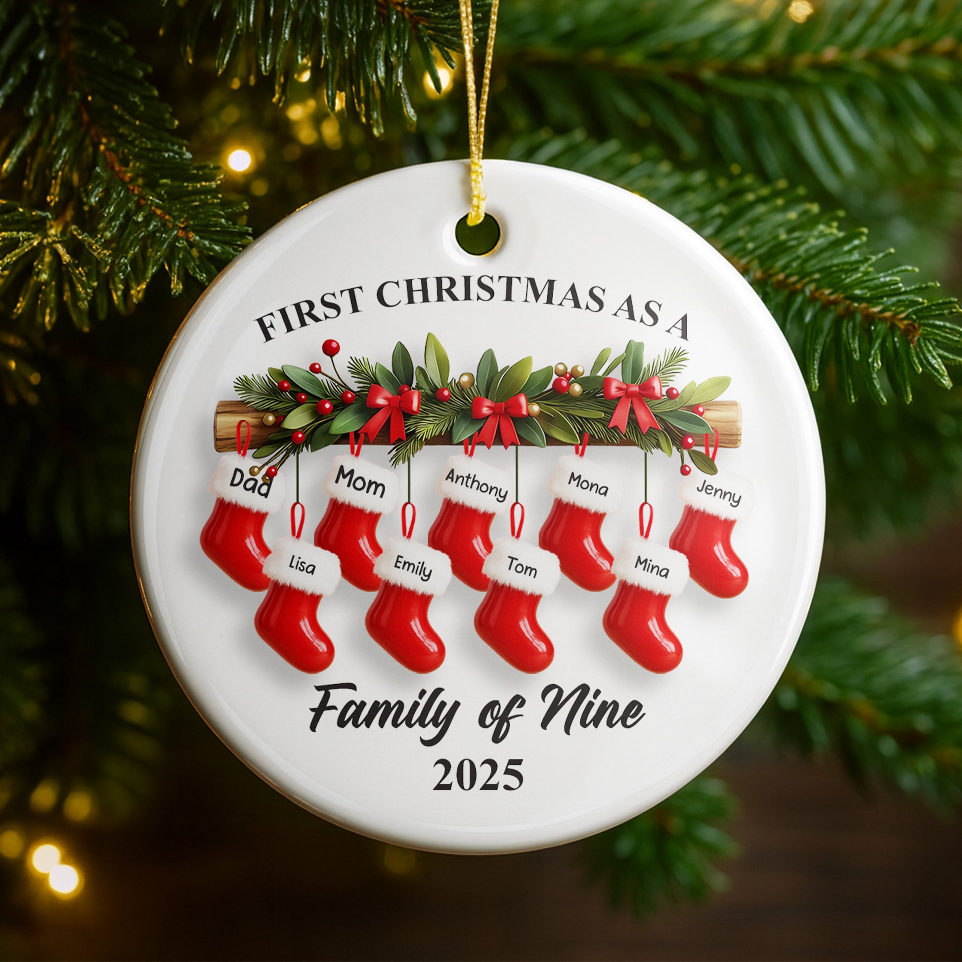 First Christmas As A Family of Nine
