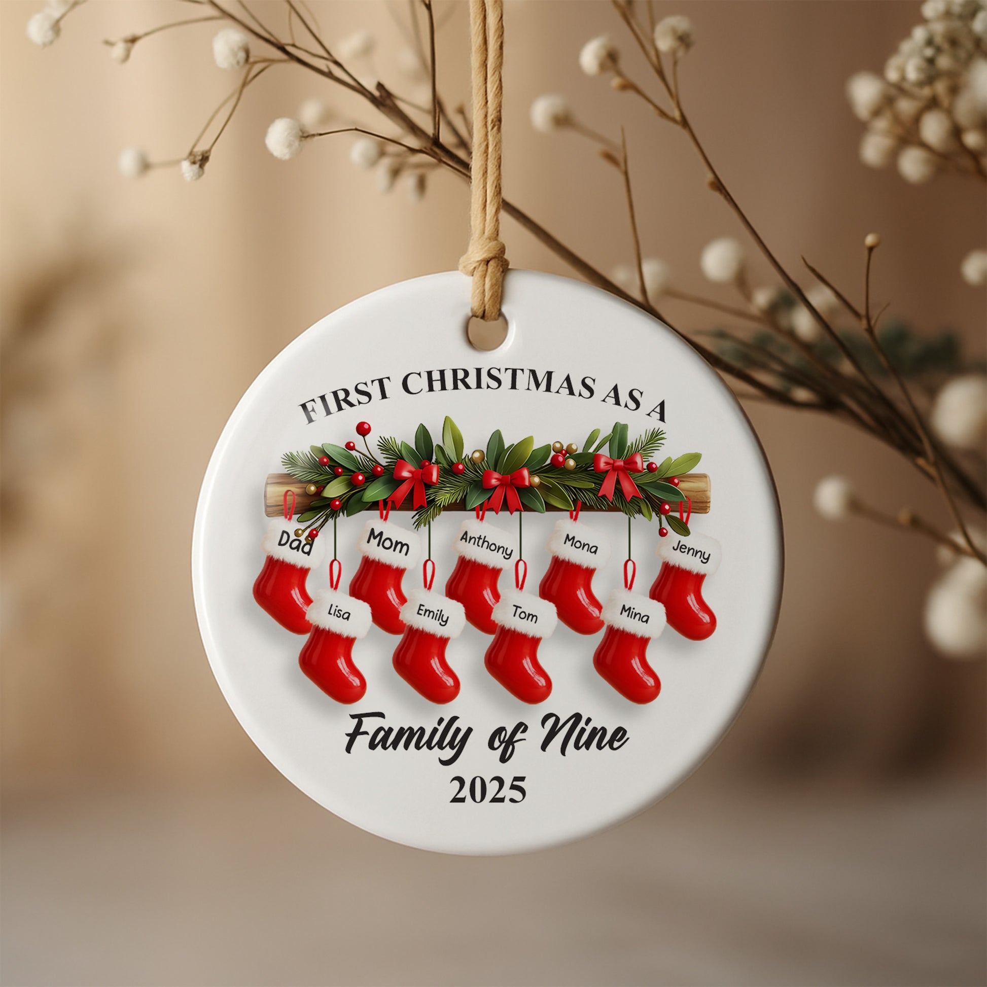 First Christmas As A Family of Nine