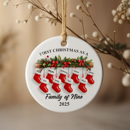First Christmas As A Family of Nine