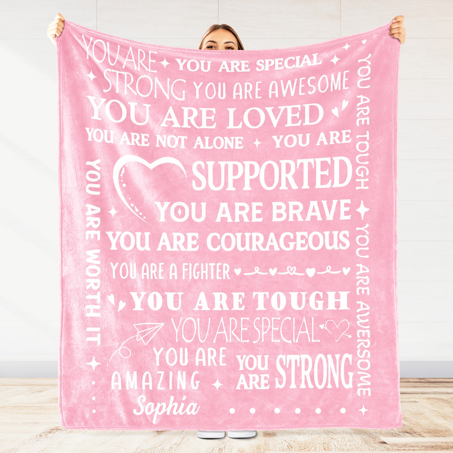 You Are Special And Strong, Inspirational Messages With Hearts