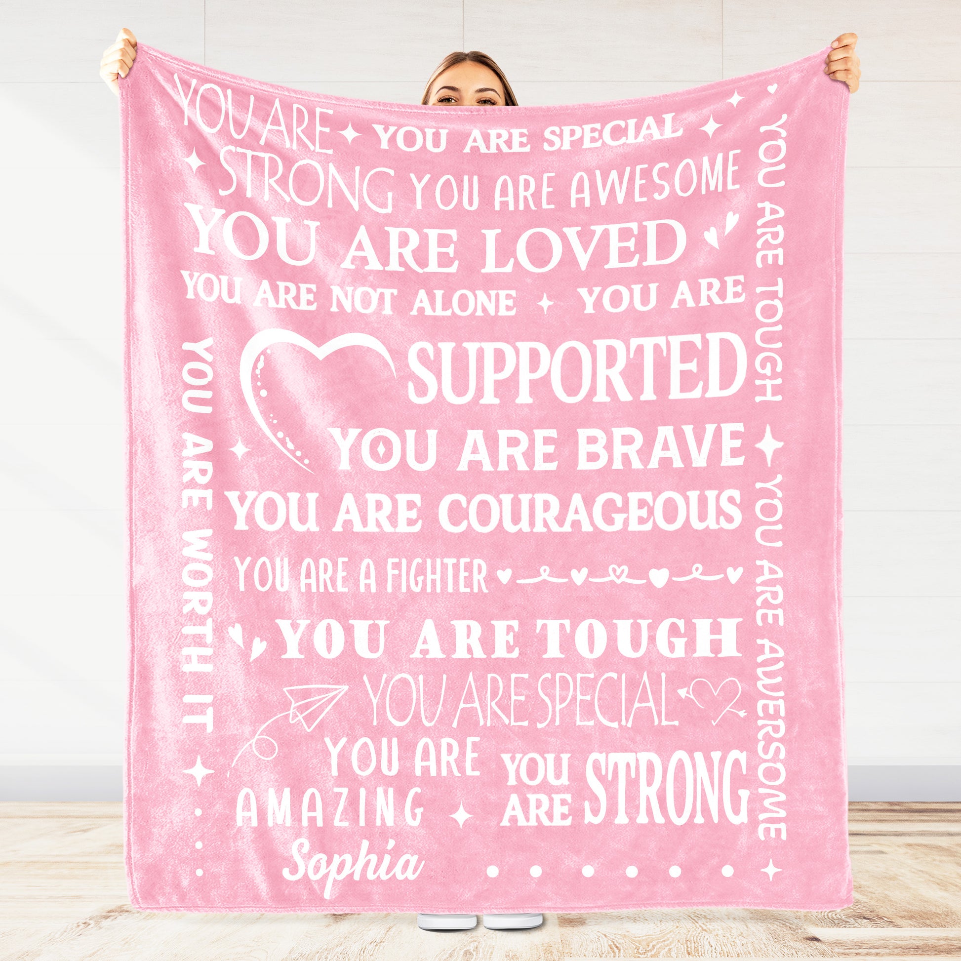 You Are Special And Strong, Inspirational Messages With Hearts