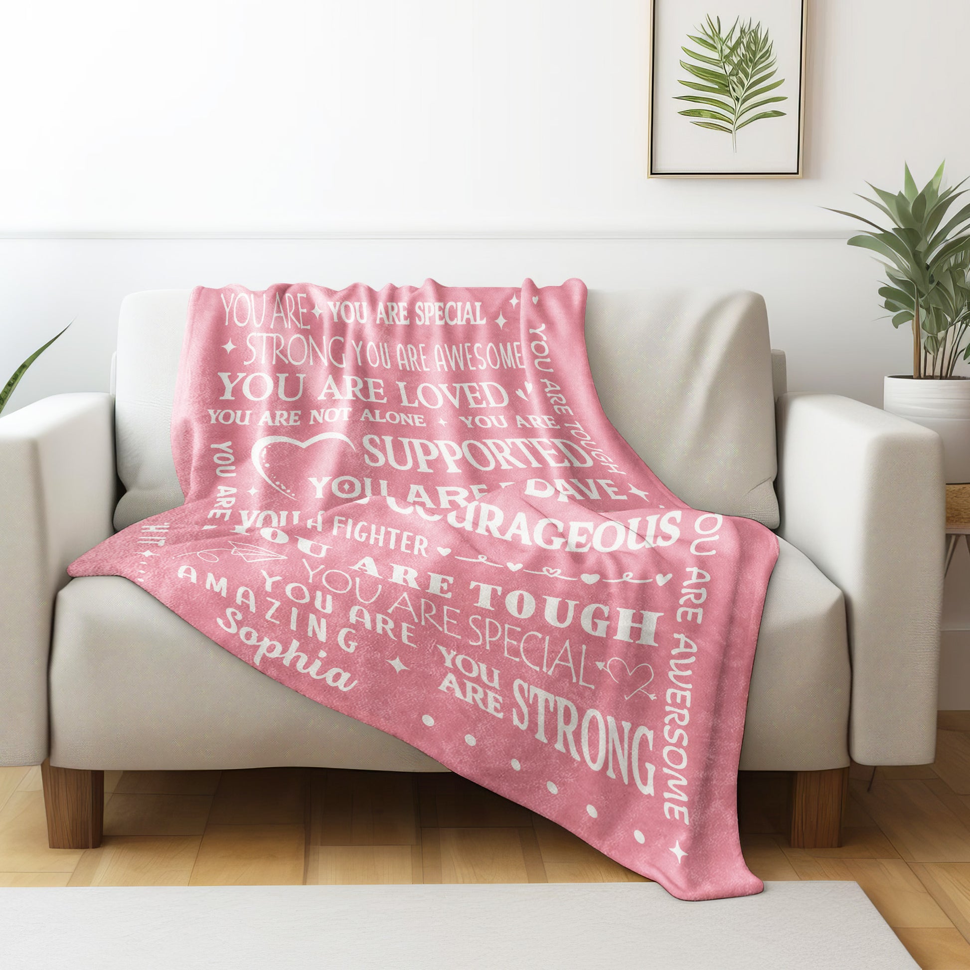 You Are Special And Strong, Inspirational Messages With Hearts