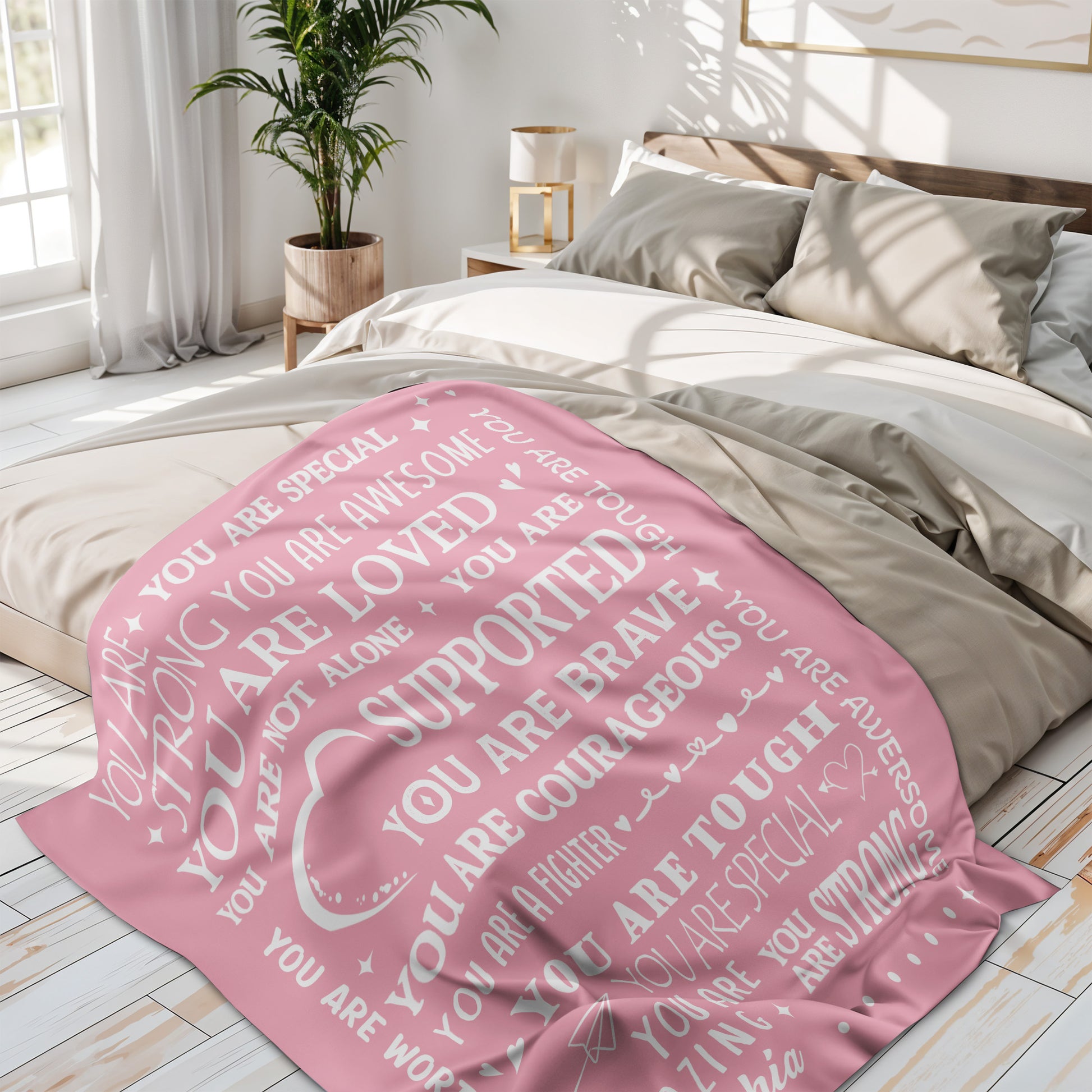 You Are Special And Strong, Inspirational Messages With Hearts