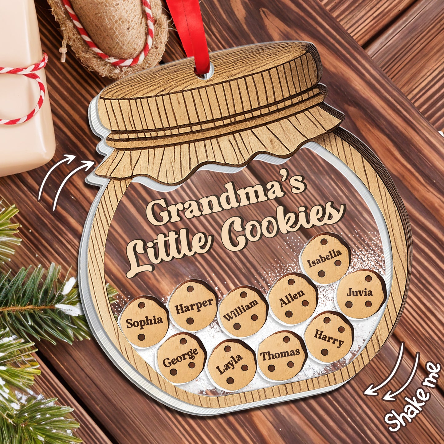 Grandma's Little Cookies, Jar And Cookies Design