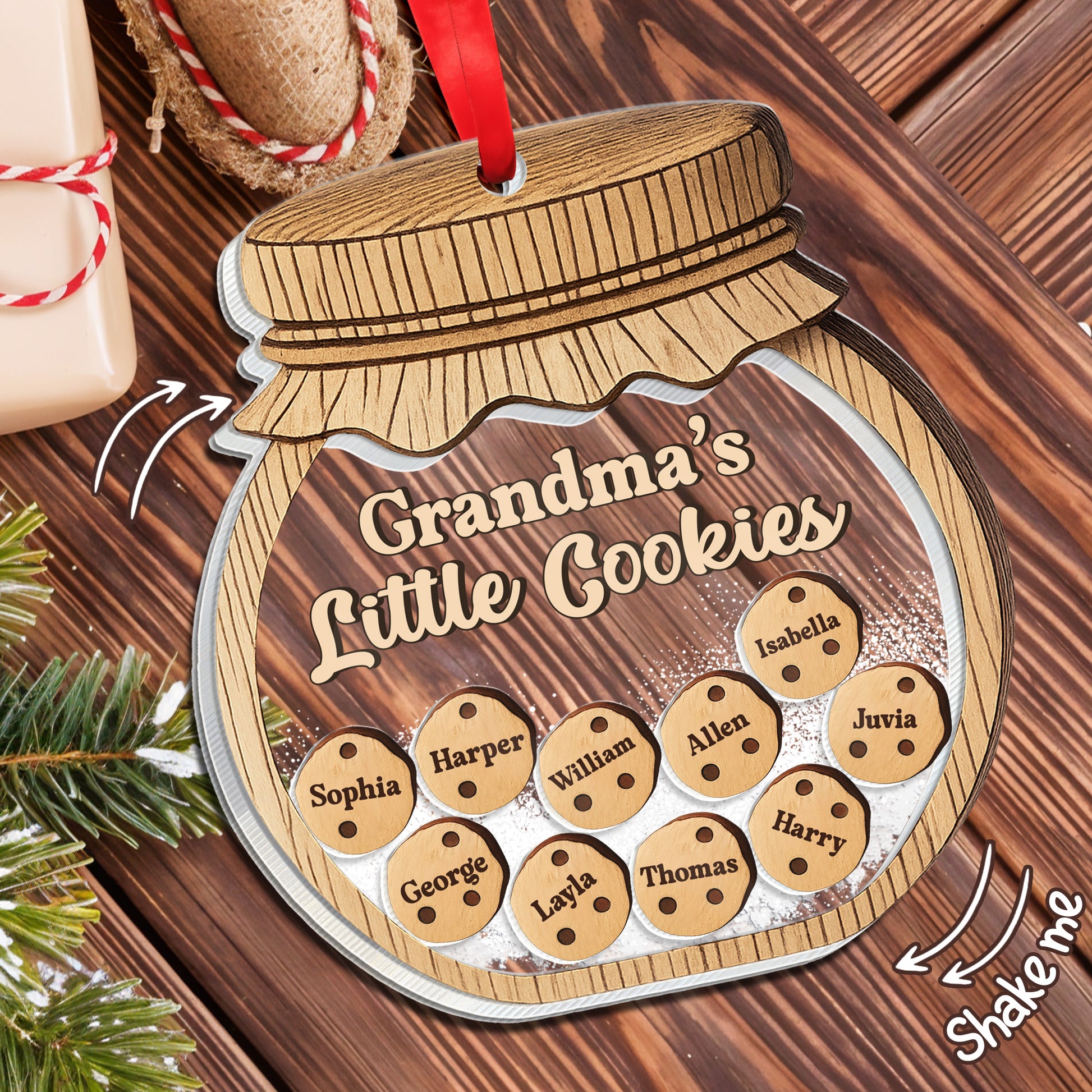Grandma's Little Cookies, Jar And Cookies Design