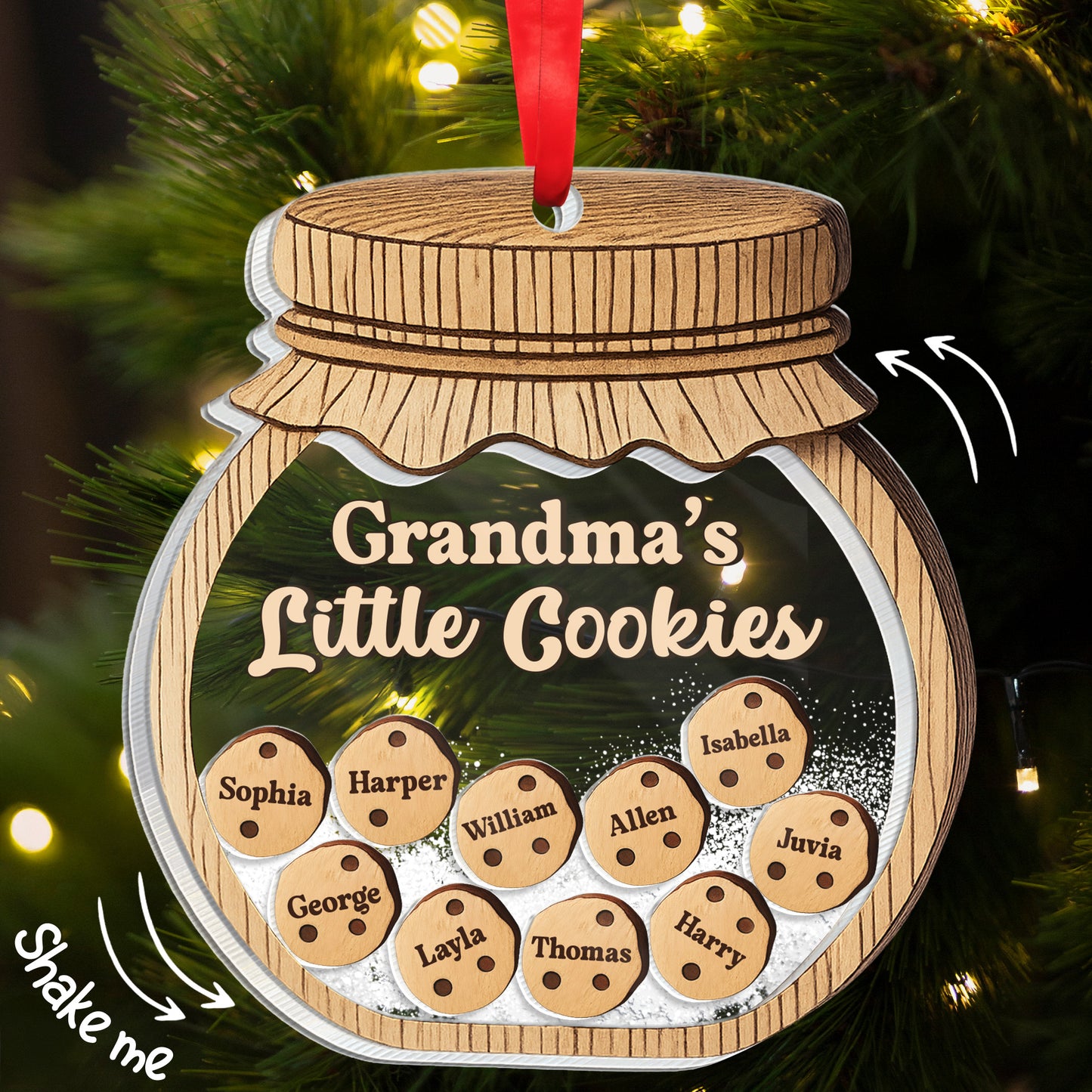 Grandma's Little Cookies, Jar And Cookies Design