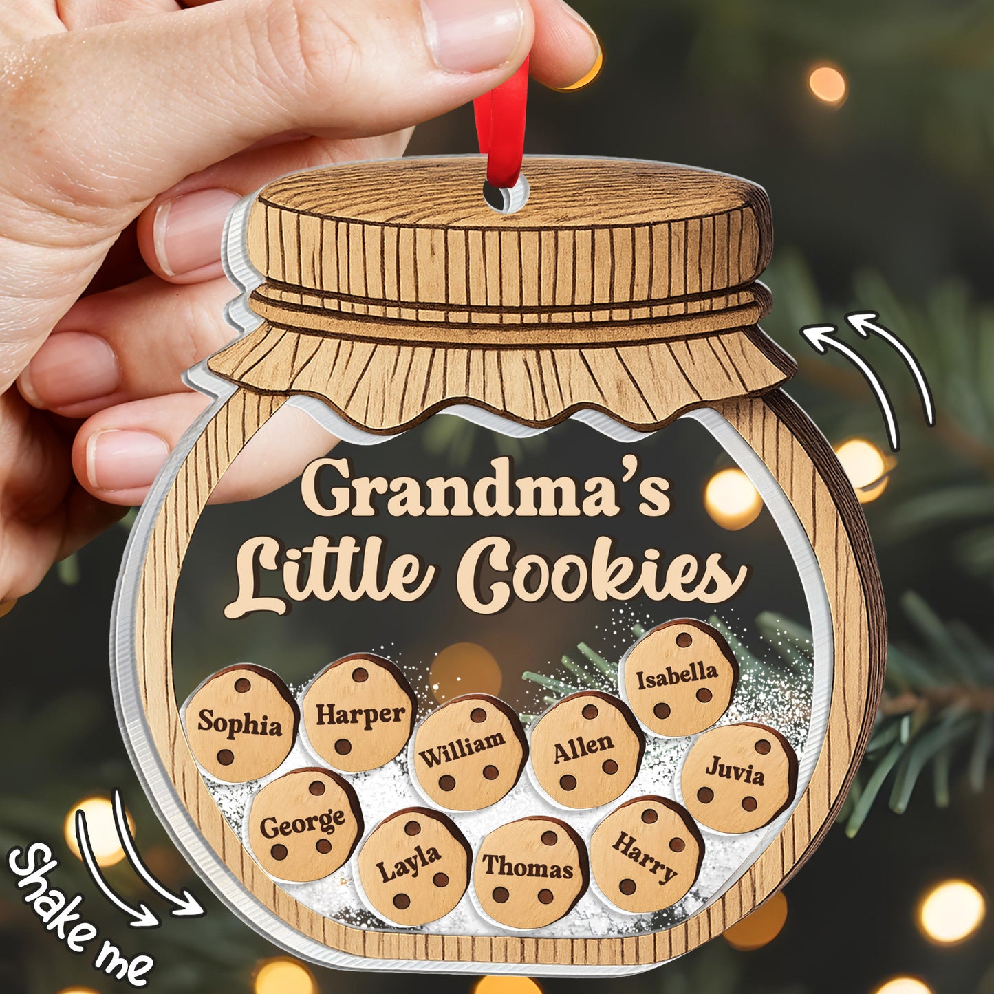 Grandma's Little Cookies, Jar And Cookies Design