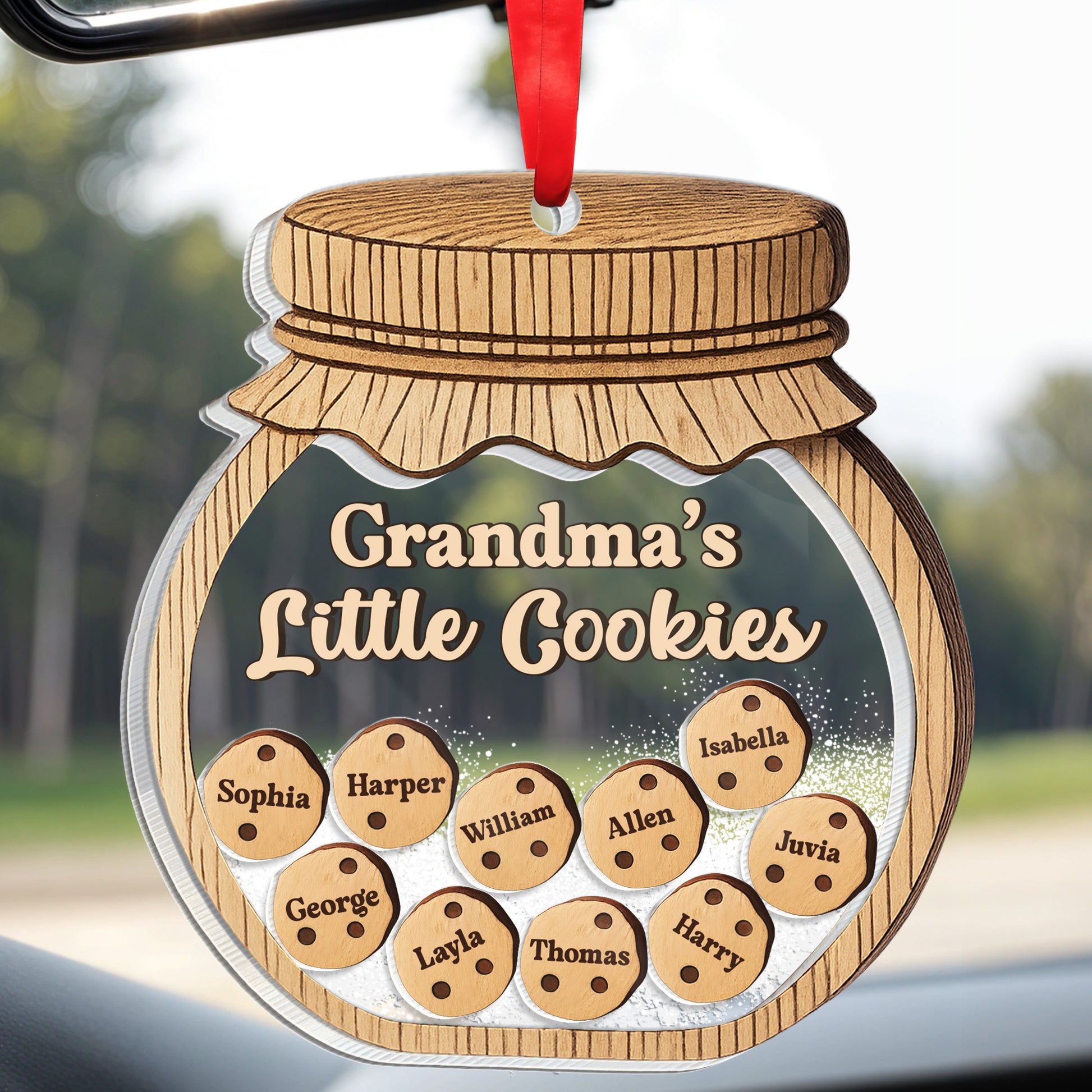 Grandma's Little Cookies, Jar And Cookies Design
