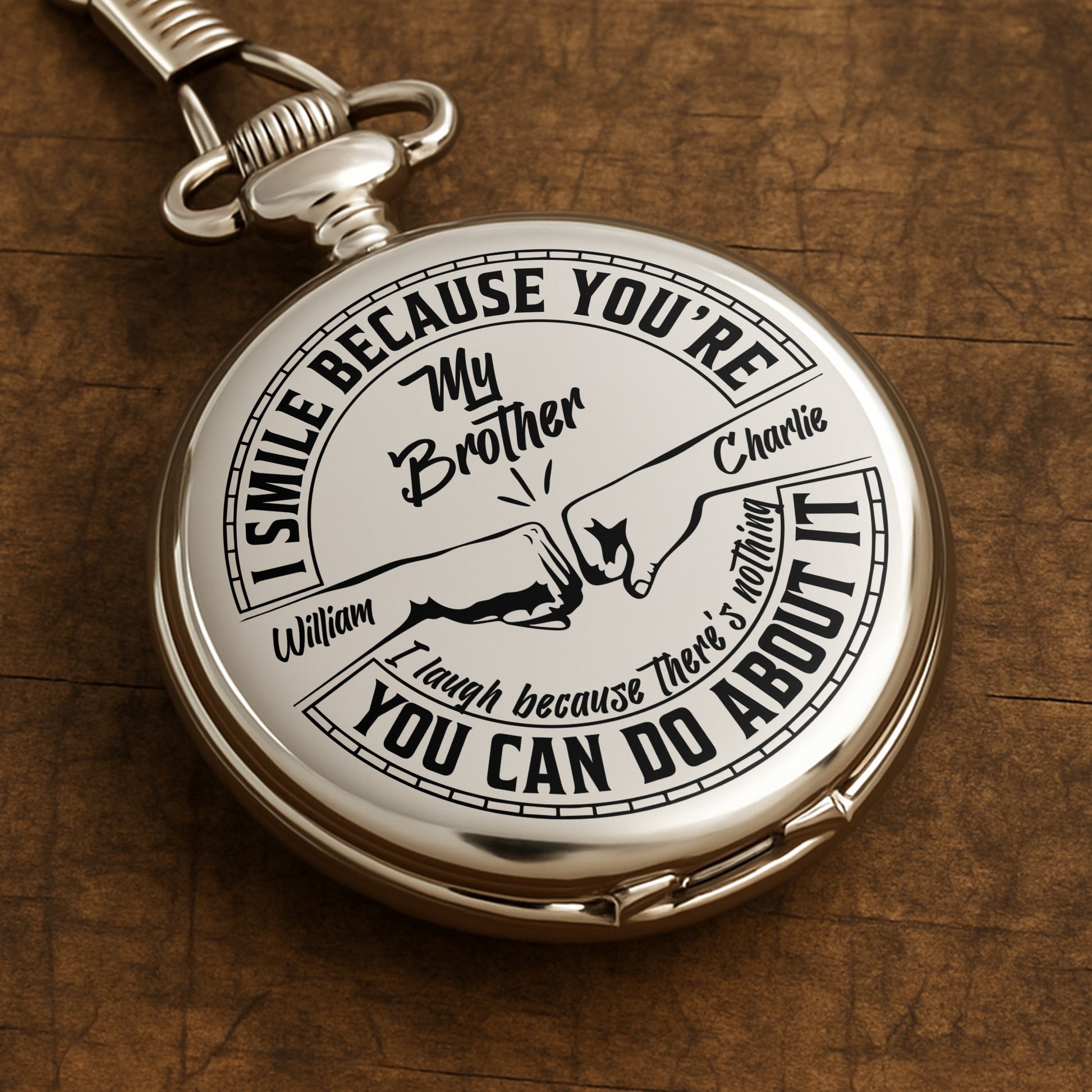 I Smile Because You're My Brother, Handshake Design