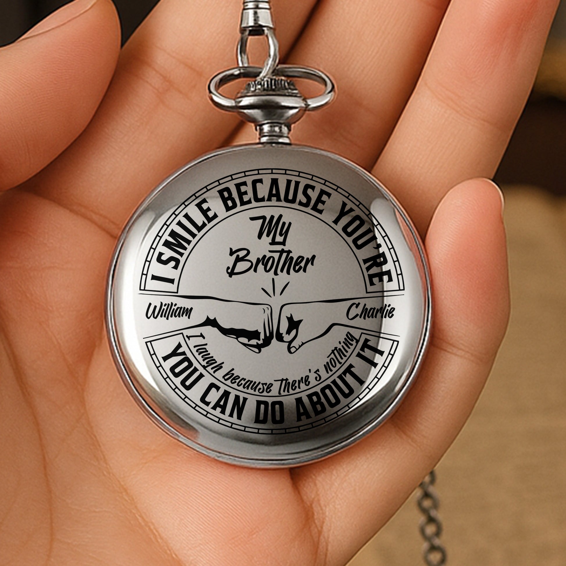 I Smile Because You're My Brother, Handshake Design