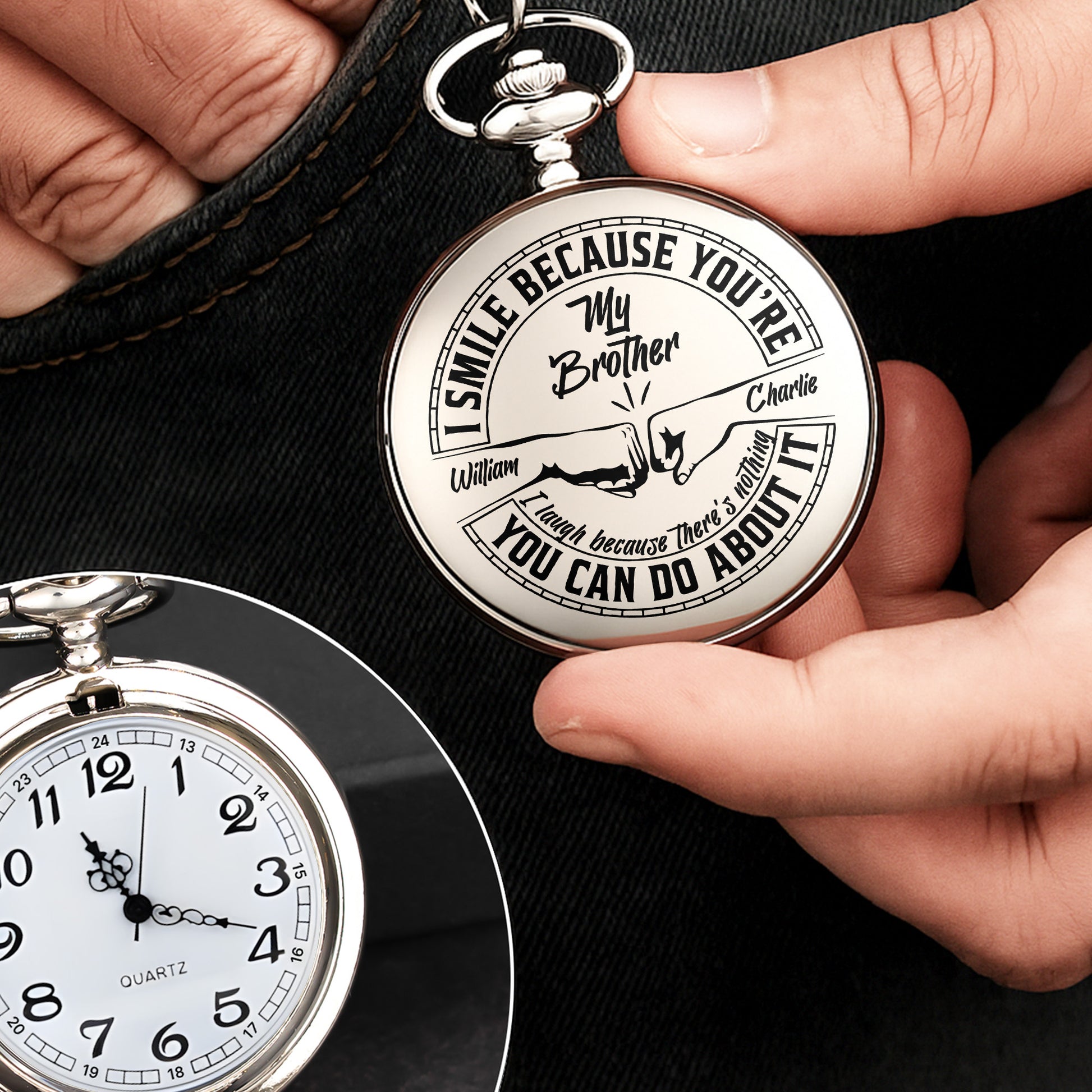 I Smile Because You're My Brother, Handshake Design