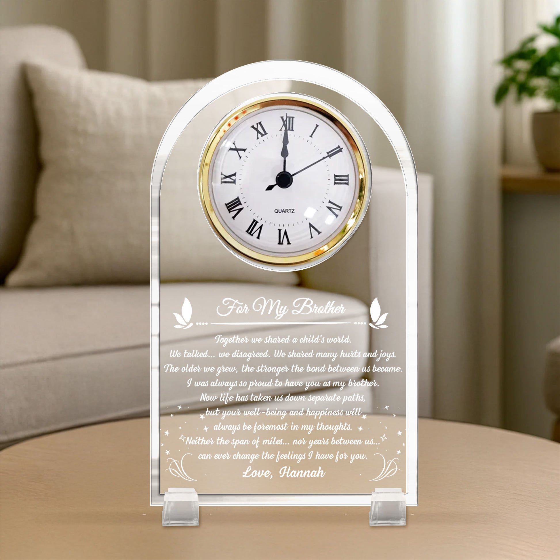 Together We Shared A Child's World, Sentimental Clock With Leaves