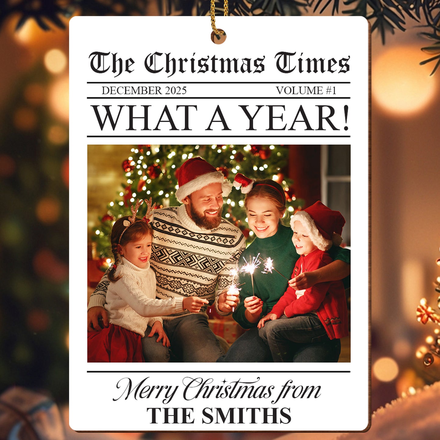 Merry Christmas From The Smiths, Newspaper Theme