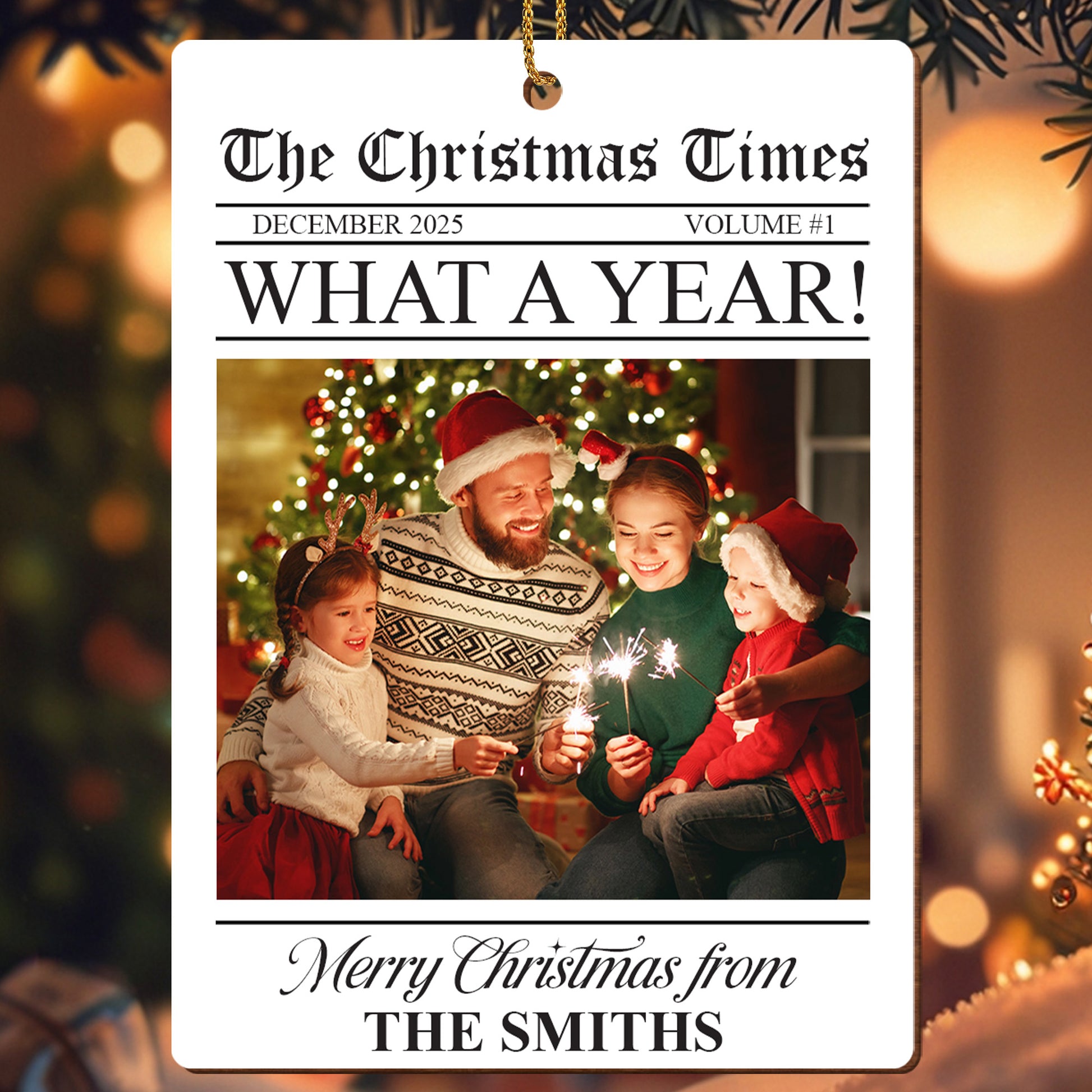 Merry Christmas From The Smiths, Newspaper Theme