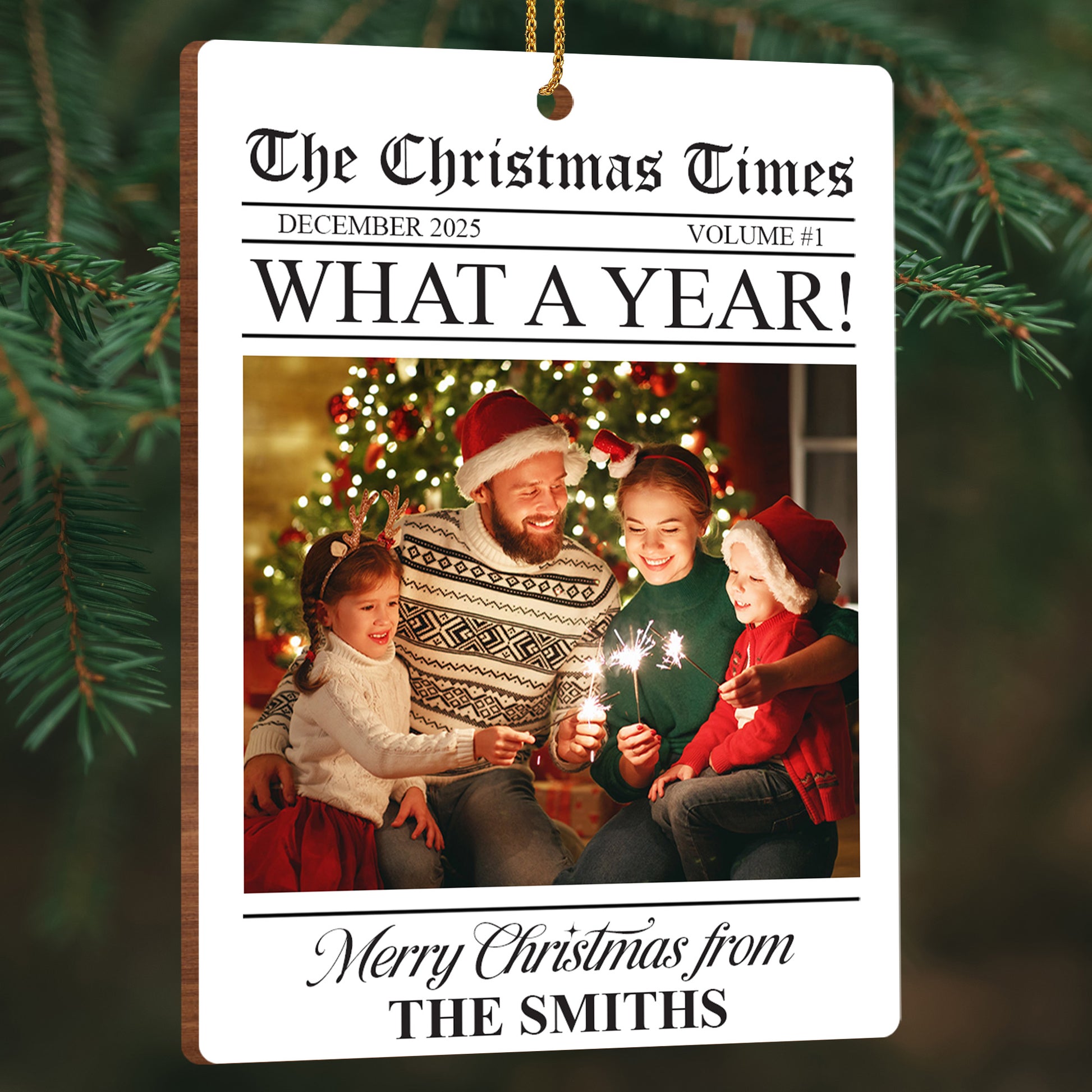 Merry Christmas From The Smiths, Newspaper Theme