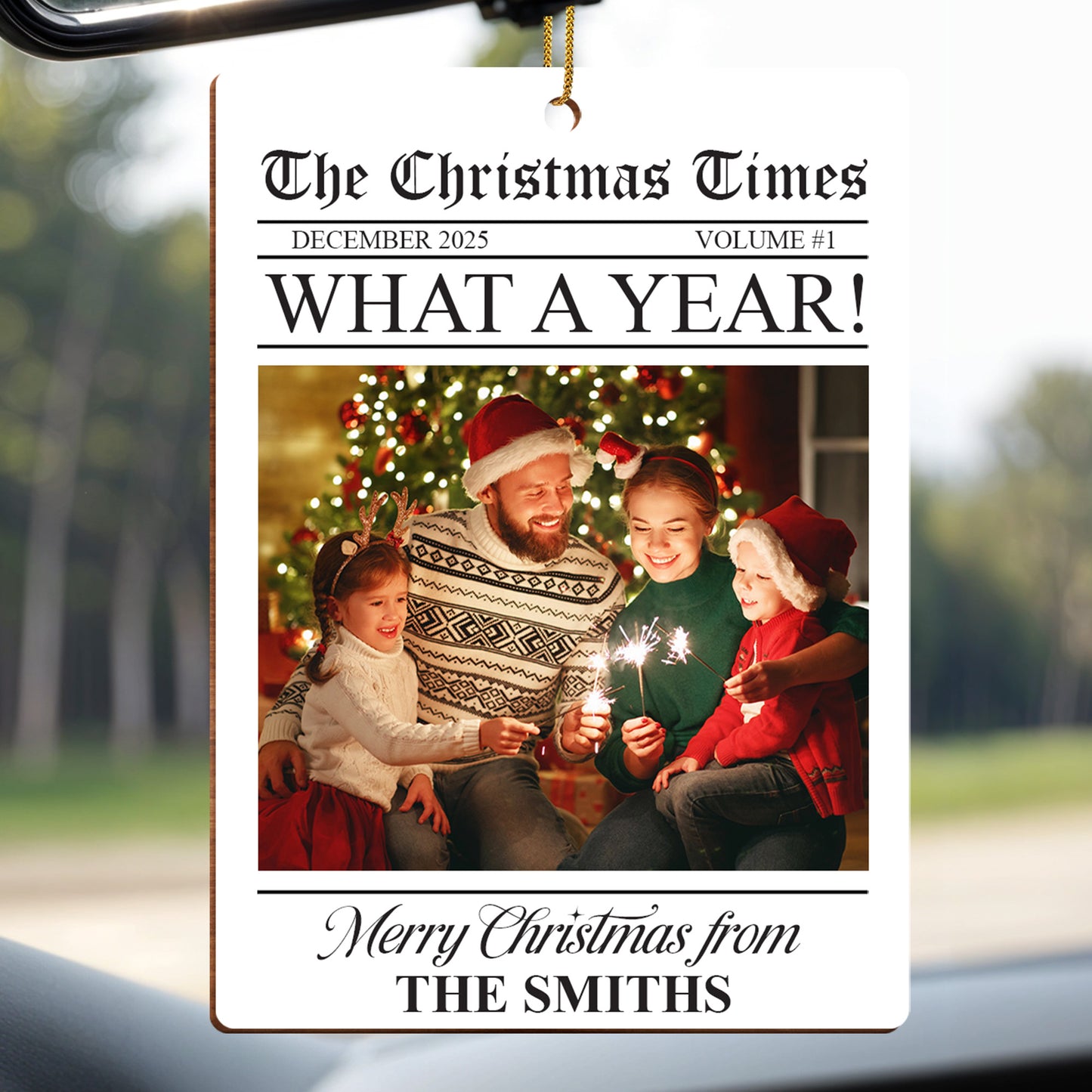 Merry Christmas From The Smiths, Newspaper Theme
