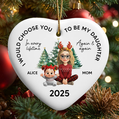 I Would Choose You To Be My Daughter, Christmas Tree And Reindeer Antlers