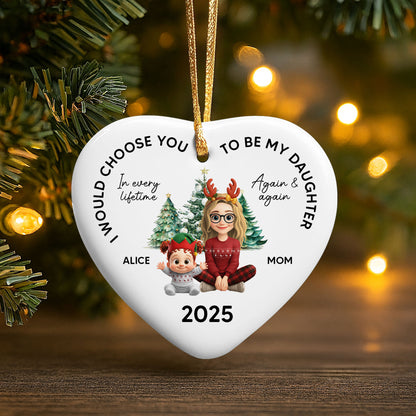 I Would Choose You To Be My Daughter, Christmas Tree And Reindeer Antlers