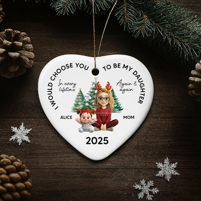 I Would Choose You To Be My Daughter, Christmas Tree And Reindeer Antlers