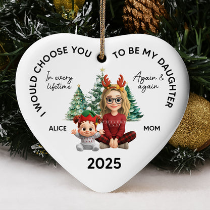 I Would Choose You To Be My Daughter, Christmas Tree And Reindeer Antlers