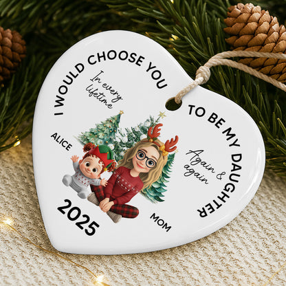 I Would Choose You To Be My Daughter, Christmas Tree And Reindeer Antlers