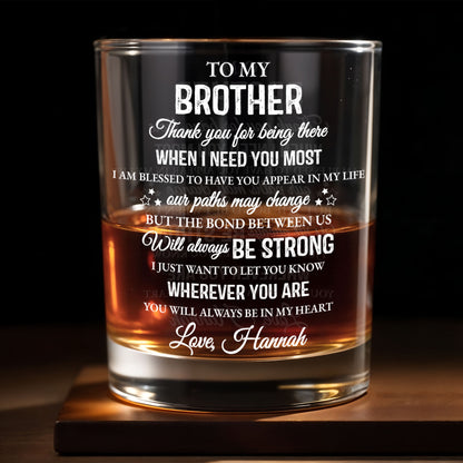 To My Brother, Thank You For Being There, Text Design