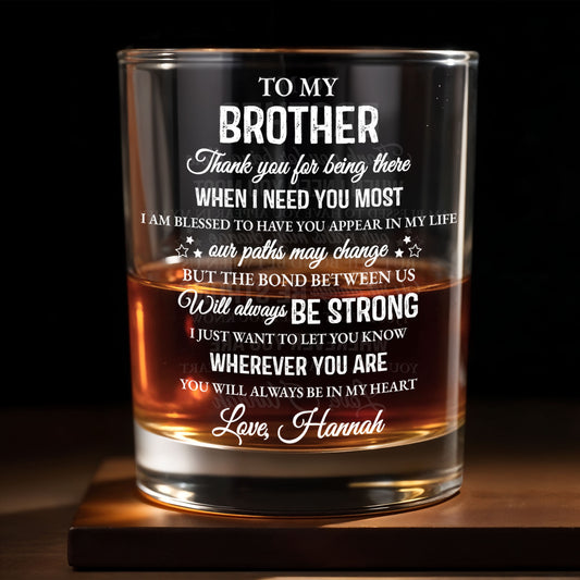 To My Brother, Thank You For Being There, Text Design