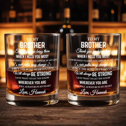 To My Brother, Thank You For Being There, Text Design