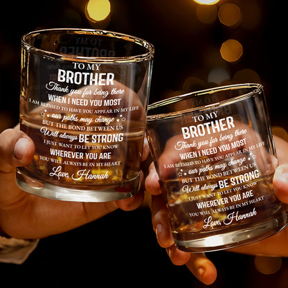 To My Brother, Thank You For Being There, Text Design