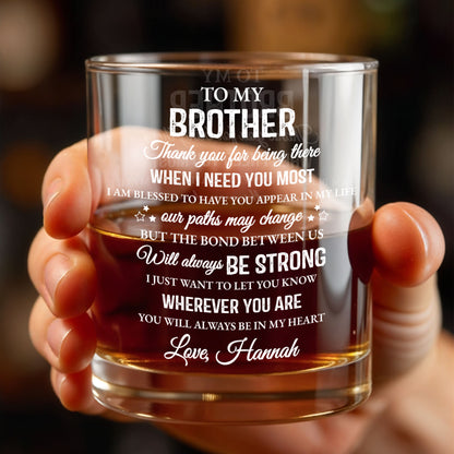 To My Brother, Thank You For Being There, Text Design